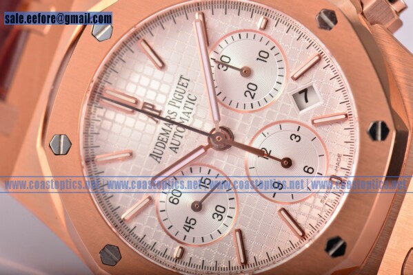 Audemars Piguet 1:1 Replica Royal Oak Chronograph 41MM Chrono Watch Rose Gold 26320OR.OO.D088CR.01 (EF)